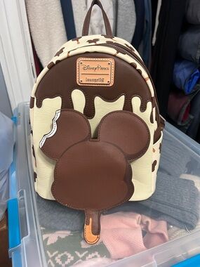 Disney Parks Loungefly Mickey Premium Ice Cream Bar Mini Backpack
